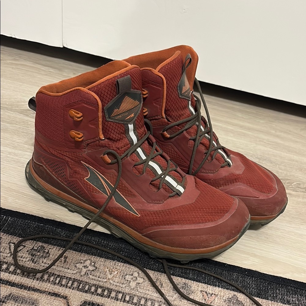 Altra Men's All-Weather Red Hiking Boots